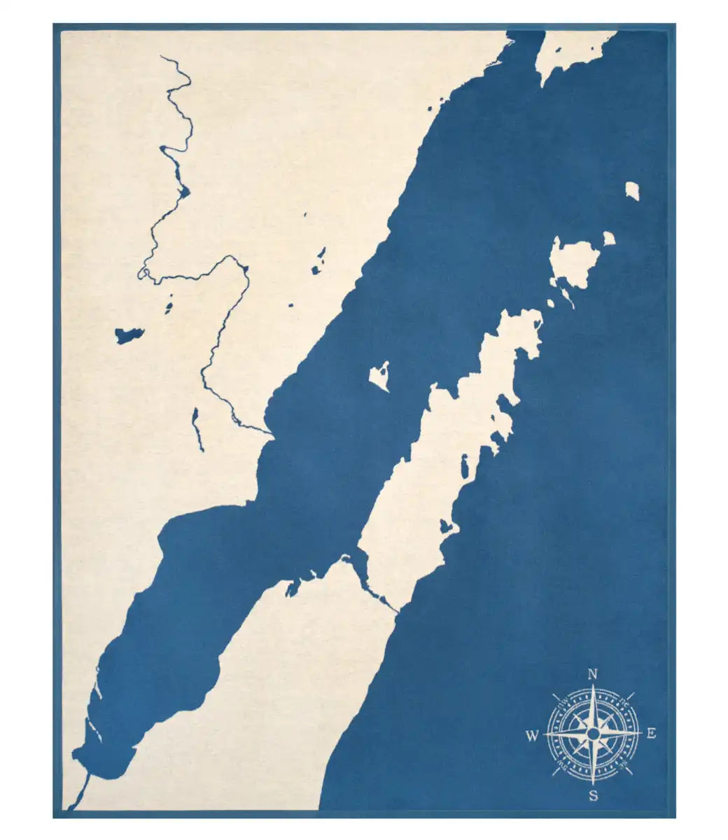 Door County Map Blanket
