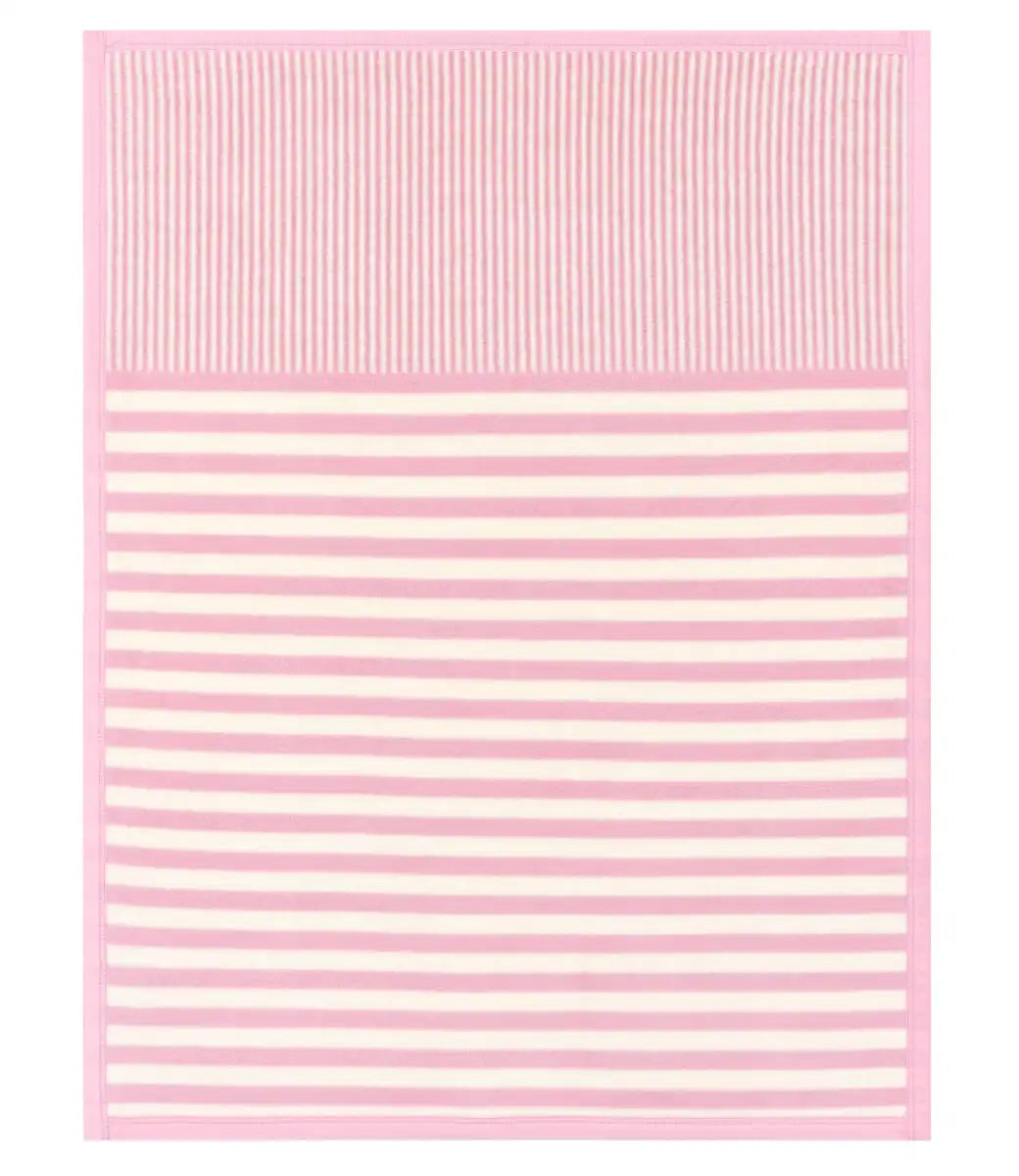 Sweet Pea Stripe Blush Mini Blanket
