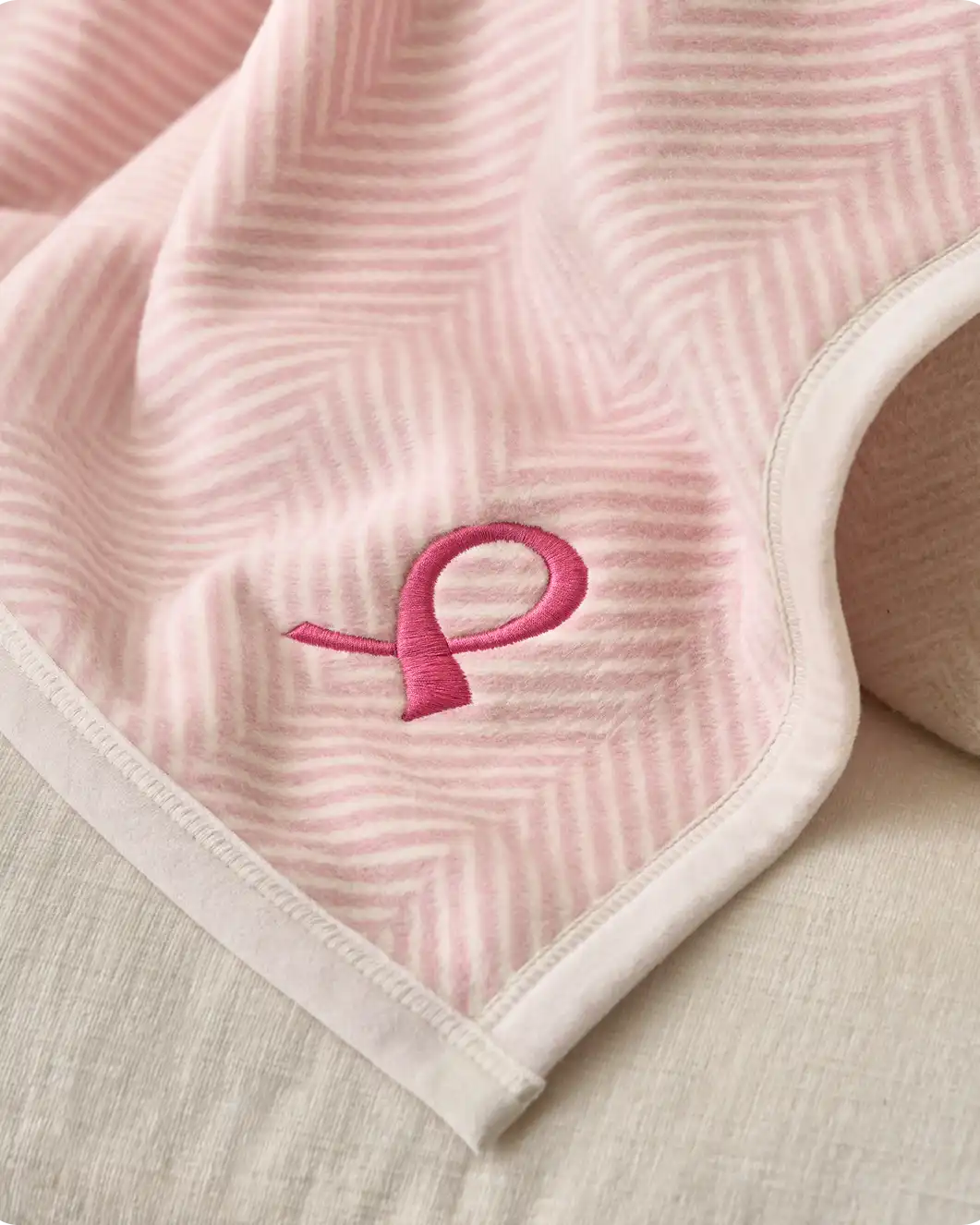 Harborview Herringbone Pink Ribbon Edition