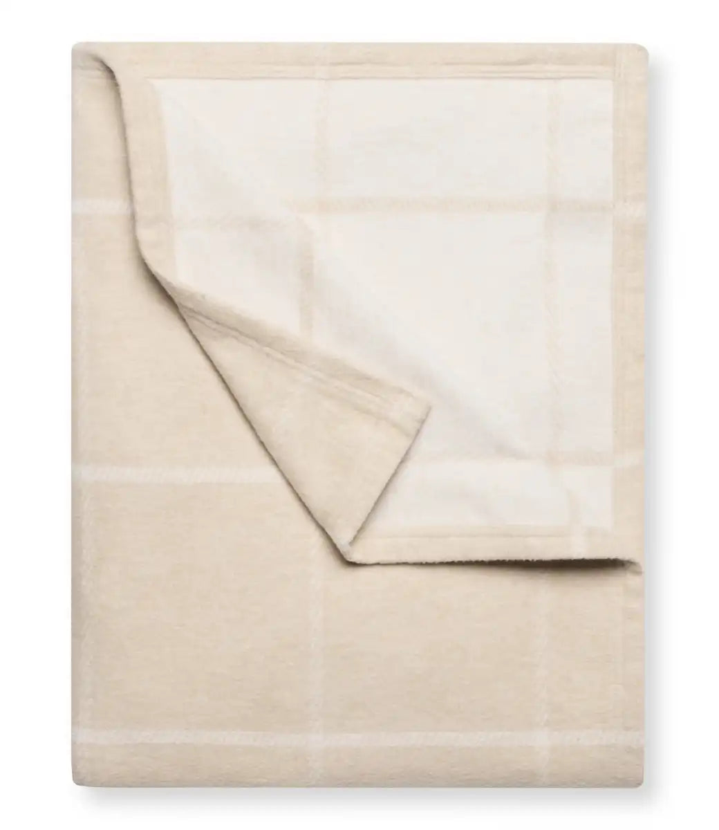 Windowpane Wheat Lightweight Blanket