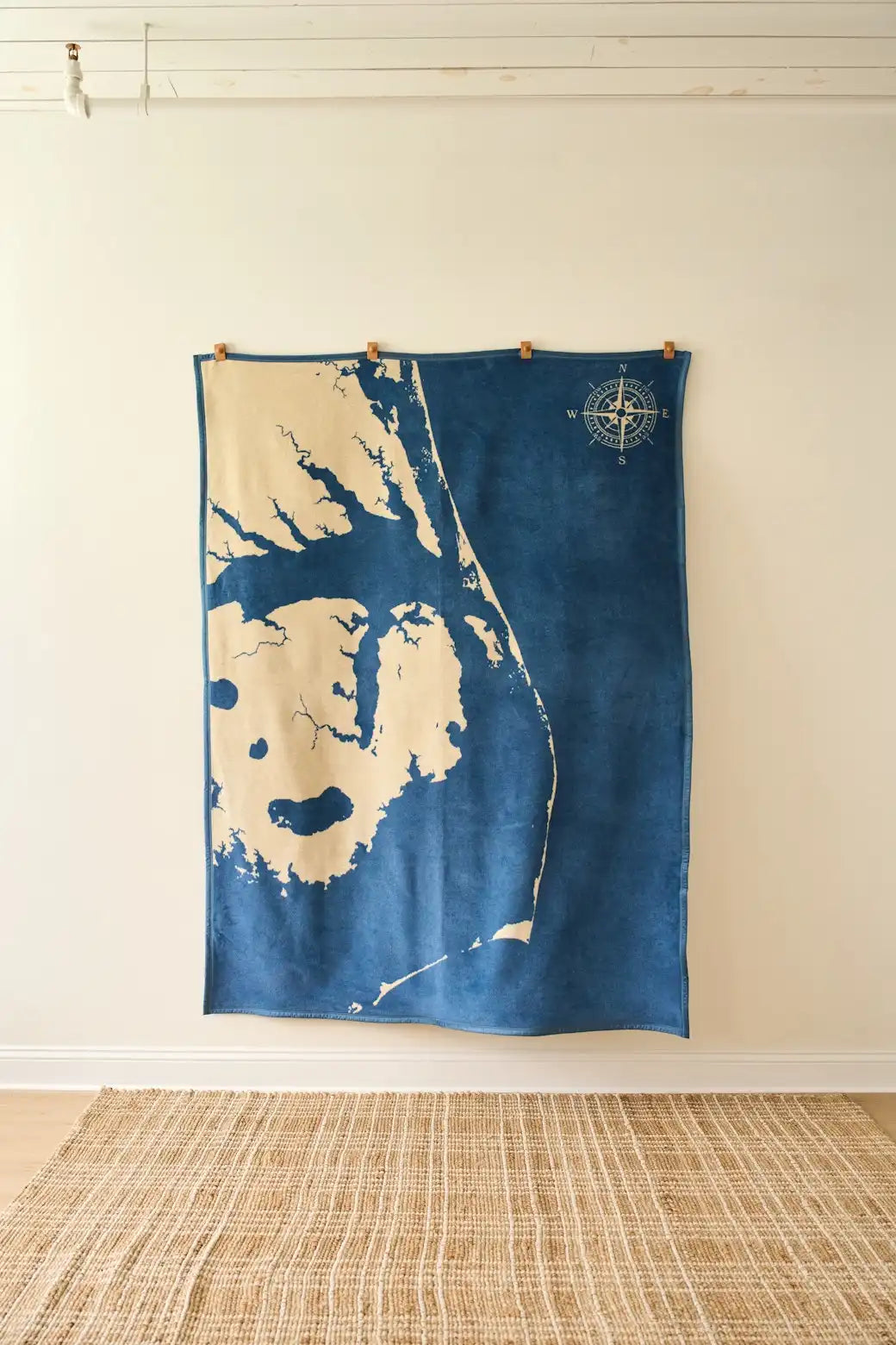 Outer Banks Map Blanket