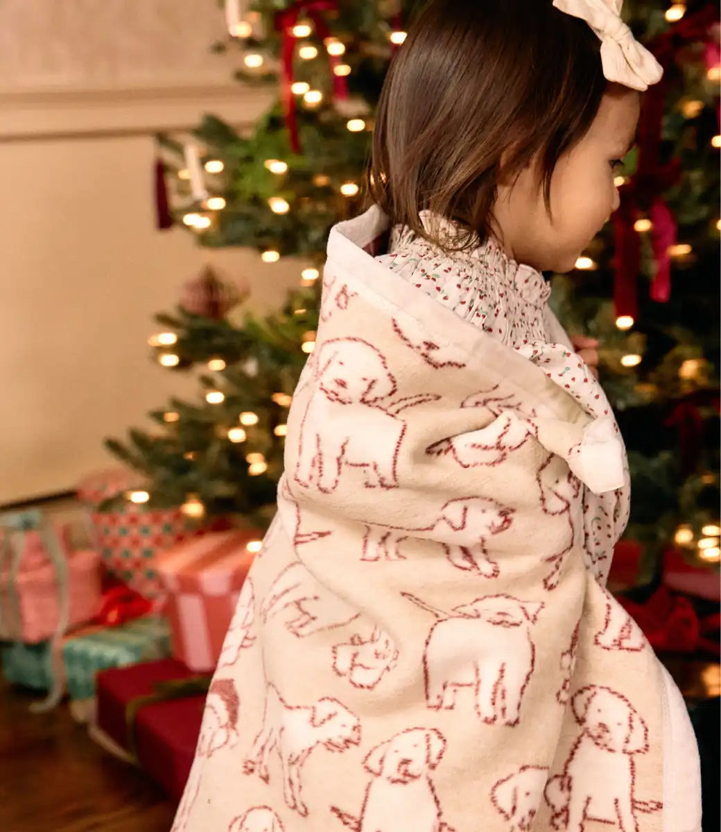 Santa Puppies Mini Blanket