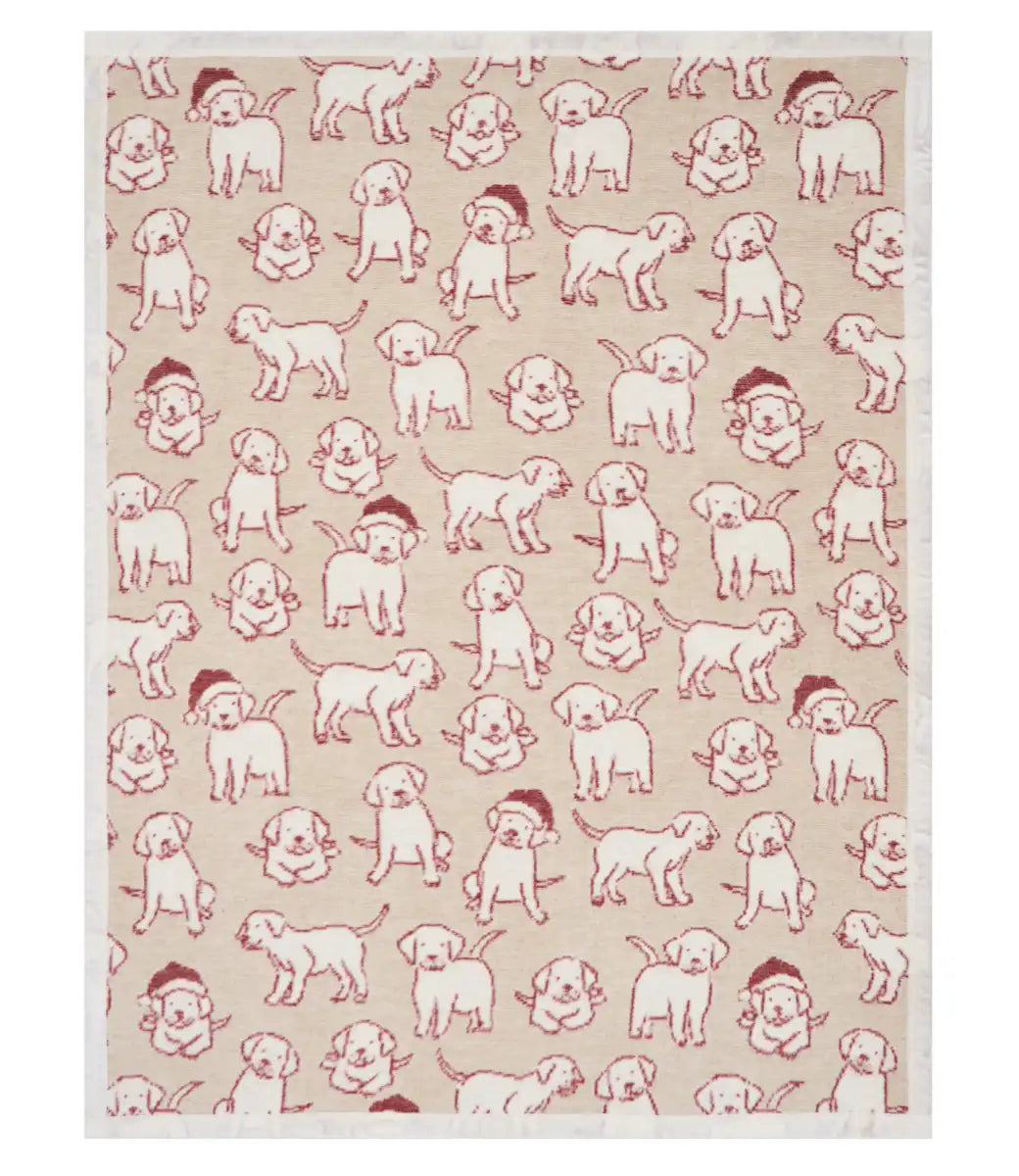Santa Puppies Mini Blanket