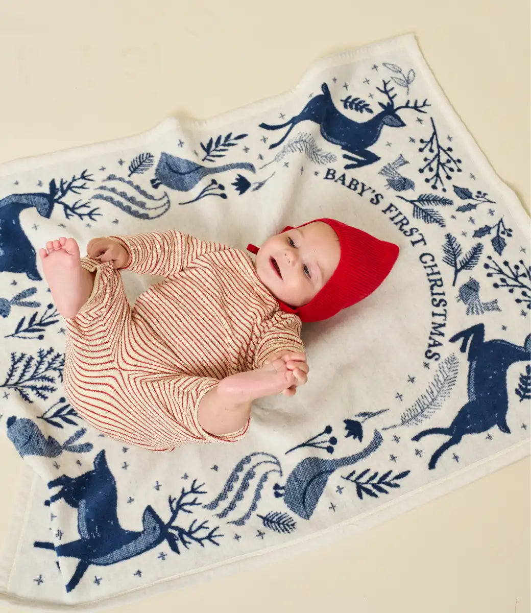 Baby's First Christmas Mini Blanket